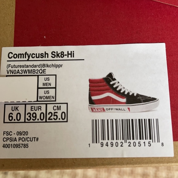 Vans Comfycush Sk8-Hi Future standard Black Men’s - Picture 16 of 16